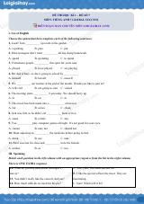 Đề thi học kì 1 Tiếng Anh 7 Global Success - Đề số 7